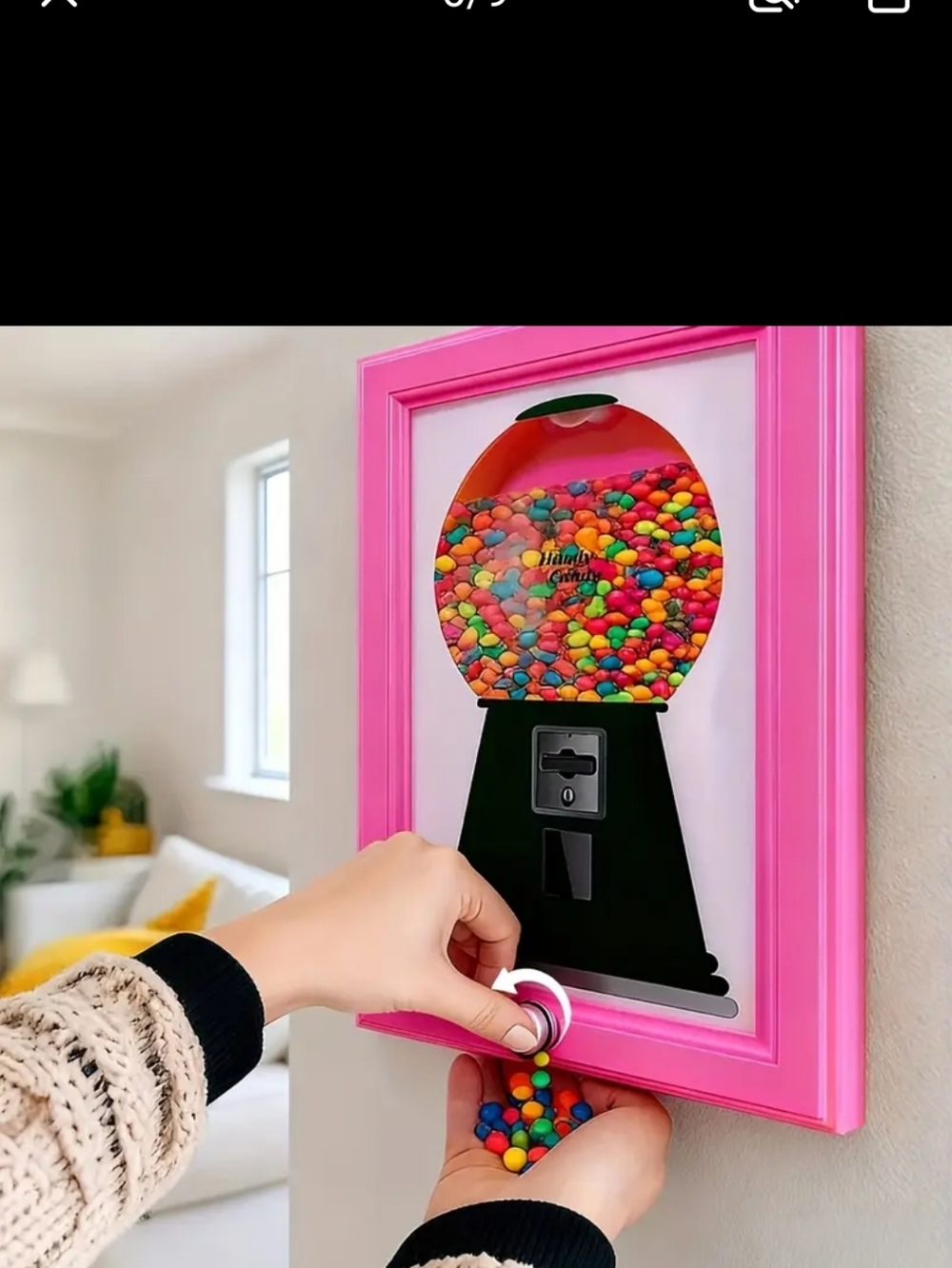 Pink Candy Machine Wall Dispenser Nwt